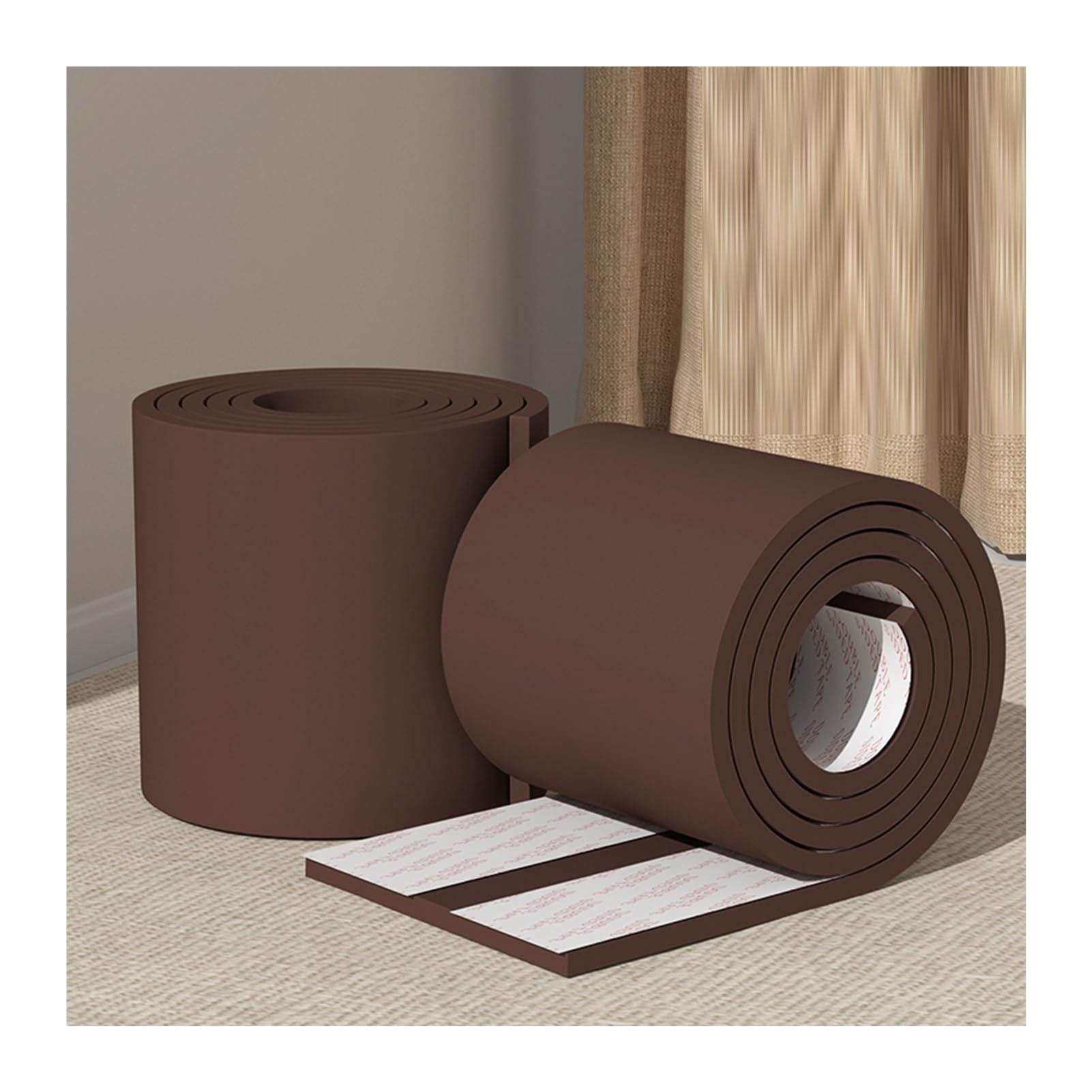 Protector de esquinas de borde de espuma autoadhesiva, protectores de seguridad para mesas, sillas, armarios, muebles, 20 cm de ancho, 1 m de largo