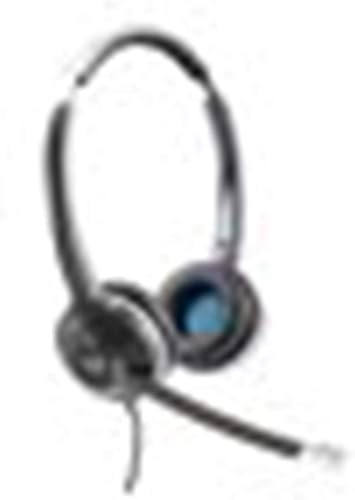 CISCO Headset 532, auriculares de desconexión rápida con cable dual en la oreja con adaptador USB-C, carbón, garantía de responsabilidad limitada de
