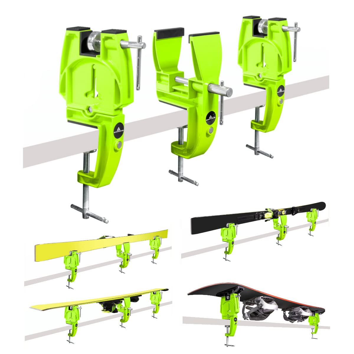 SkinStar Skiwax Set skiwas starterset met ski-ondergrond reparatie, 7-delig