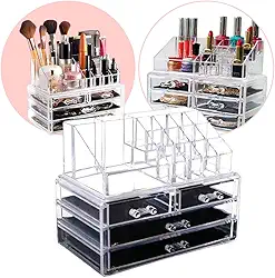 Organizador de Maquiagem com Gaveta [Acrílico]