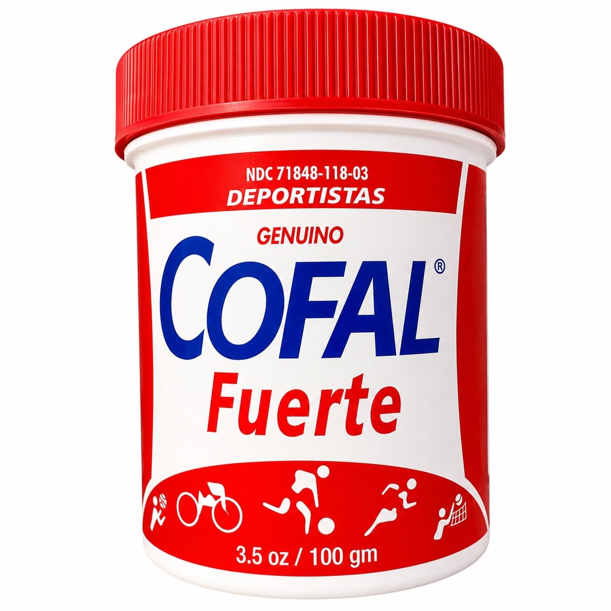 Deportistas Cofal Fuerte 3.5oz - External Analgestic Ointment by KOFALT