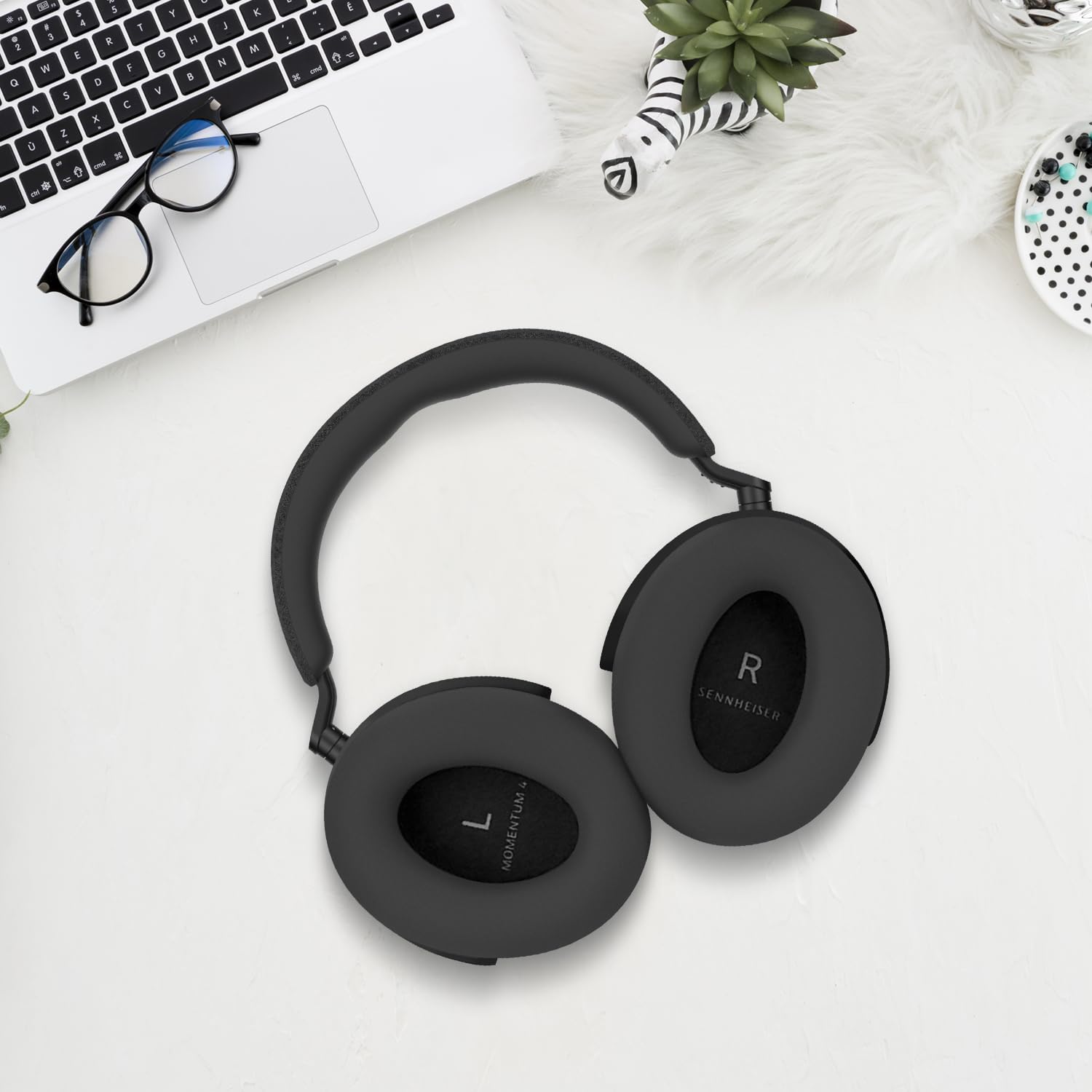 Silicone Earpads For Momentum 4 Headphones - Replacement Ear Cushions With Headband Cover