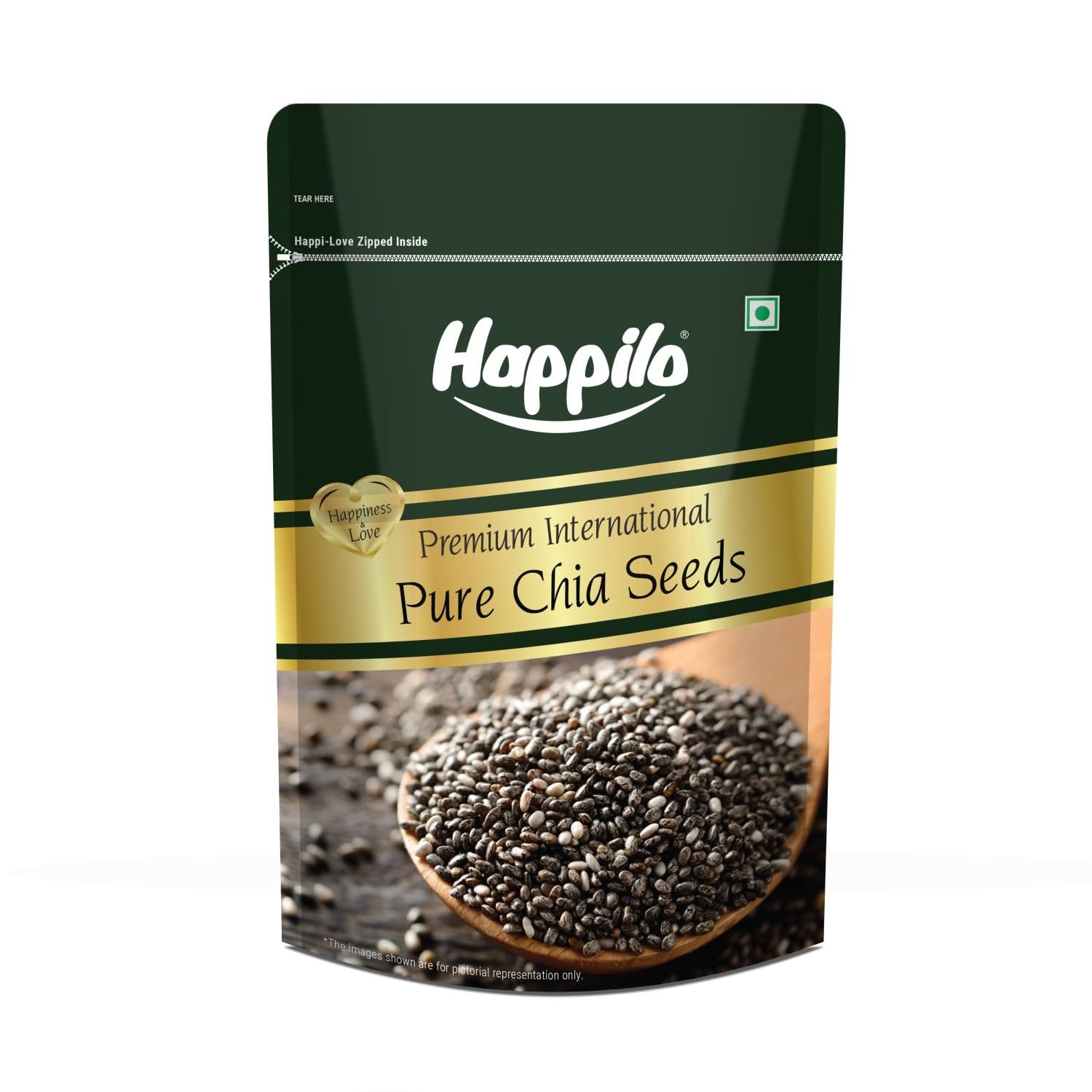 Happilo Premium Raw Authentic Chia Seeds 250g