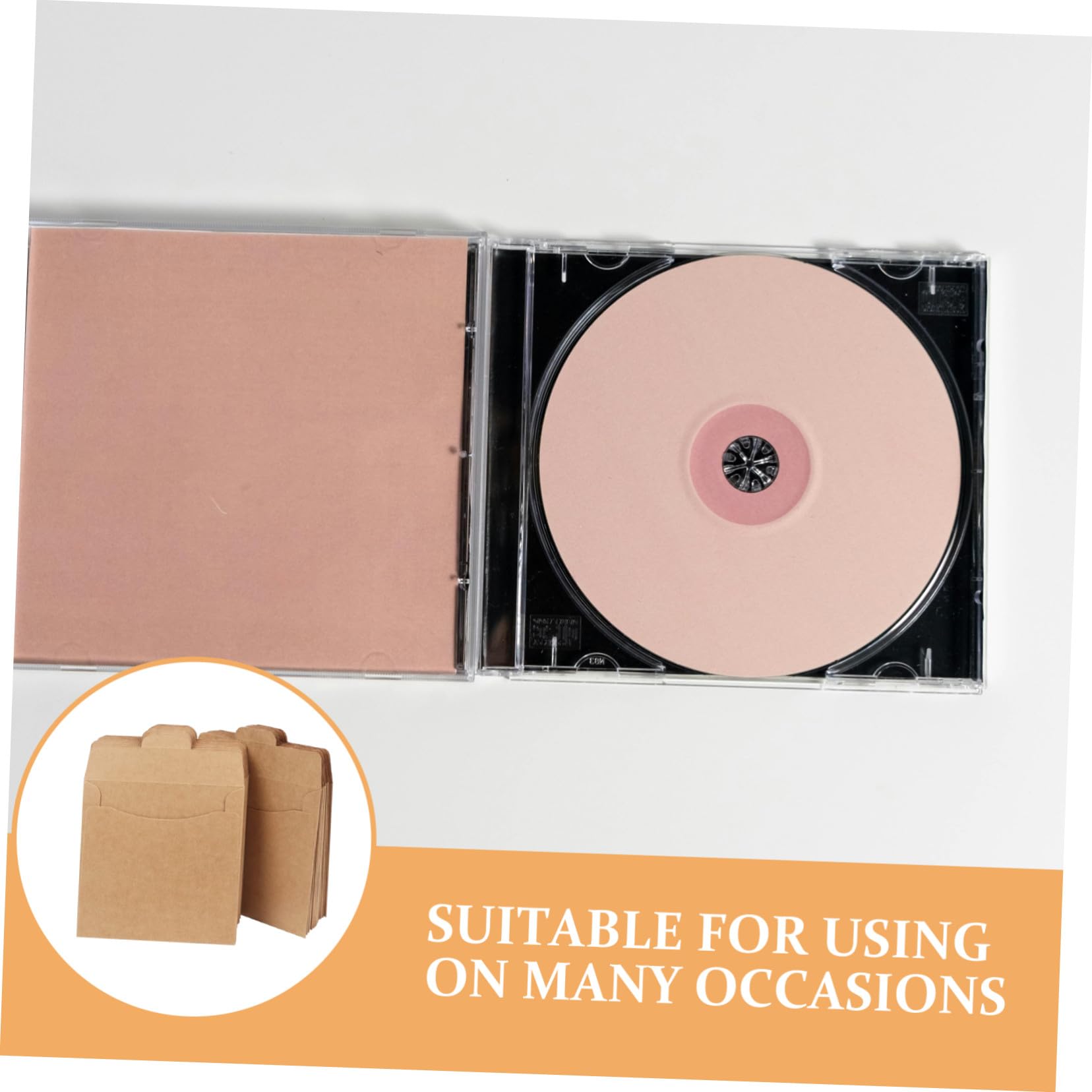 Braune Kraftpapier CD Umschläge Kleine Papierhüllen