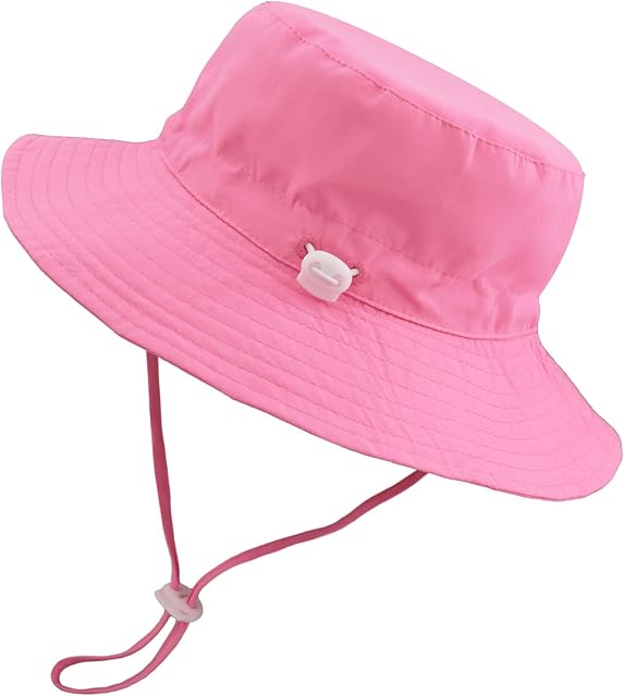 SEYUFN Baby Boy Girl Bucket Hat Kids Wide Brim UPF 50+ Sun Hat Toddler Sun Protection Beach Hat Children Summer Outdoor Cap