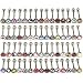 Coolrunner Lot Surgical Steel Metal Tongue Rings Barbells Funny Nasty Wordings Picture Logo Signs 14g - Length 5/8" or 16mm (20)