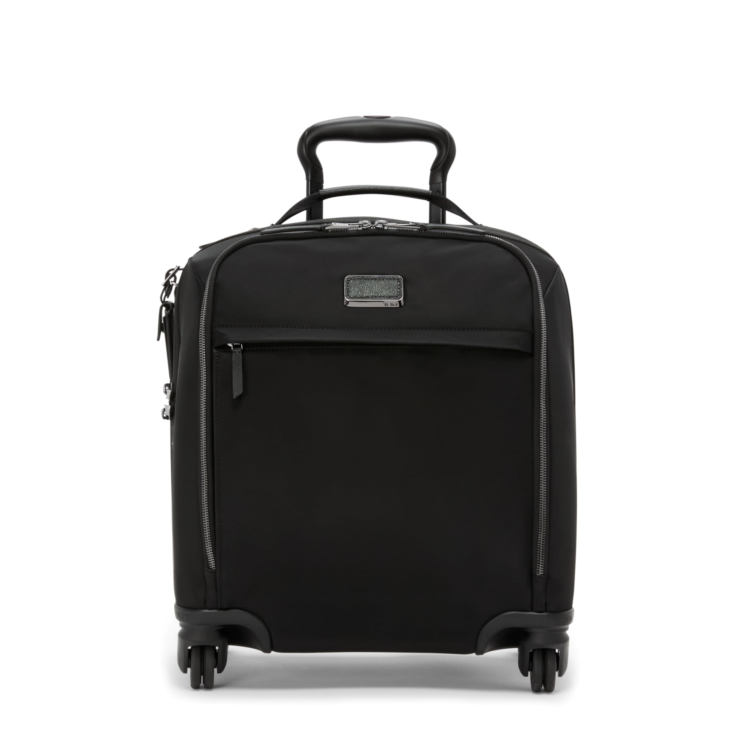 TUMI - Voyageur Leger 4 Wheeled Luggage - Women's Lightweight and Spacious, Sleek Silhouette, Durable Premium Suitcase - 16" Compact Carry-On, Black