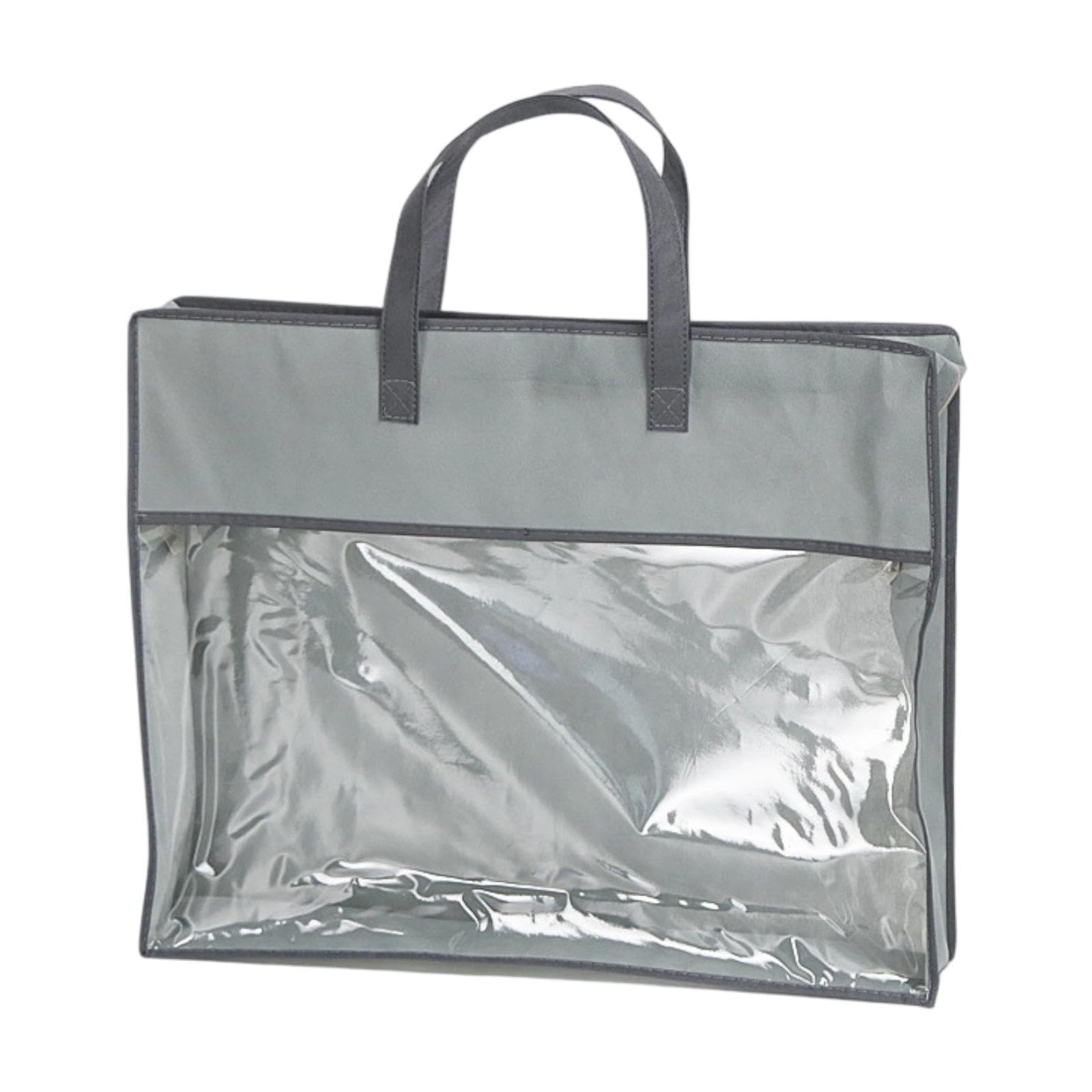 Bolsa de almacenamiento gris para edredones y ropa de cama transpirable de 15cm