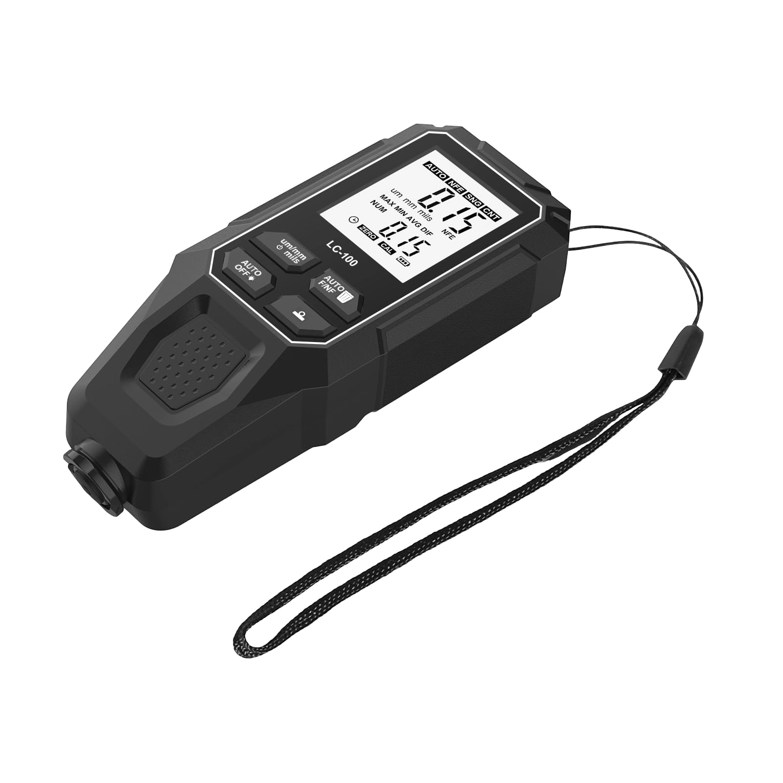 Hdoytxxm Black Precisions Digital Coating Thickness Gauges For Accurate Measurement Lcd Display Car Paint Film Tester Paint Thickness Gauges For Car