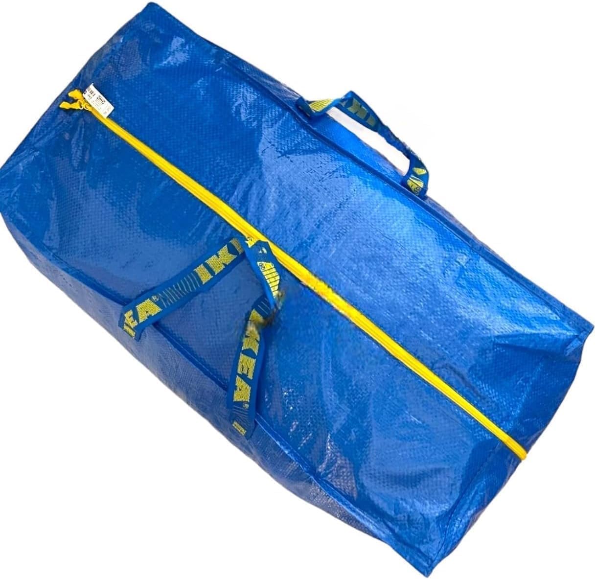 AlexHome Heavy Duty, Extra Large Moving Bags, Reusable Plastic Moving Totes, Clothes Storage Containers, Compatible with Ikea Frakta Cart (Blue, Set of 5)