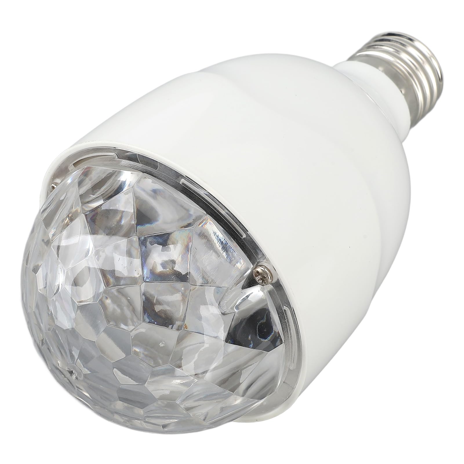Lampa Kulowa Dyskotekowa RGB Obrotowa żarówka LED na imprezę, Aktywowana Dźwiękiem Lampa Sceniczna E27 z Pilotem, światło Stroboskopowe RGB w Kształcie Kuli Dyskotekowej na