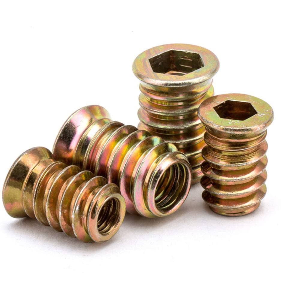 SKY CRAF(Pcs-25) M8 x15 mm Wood Insert Interface Threads Imported Export Quality | Zinc Alloy Wood Insert Interface Screws Bolts Nuts Fixing Furniture Mounting Fasteners-image-20