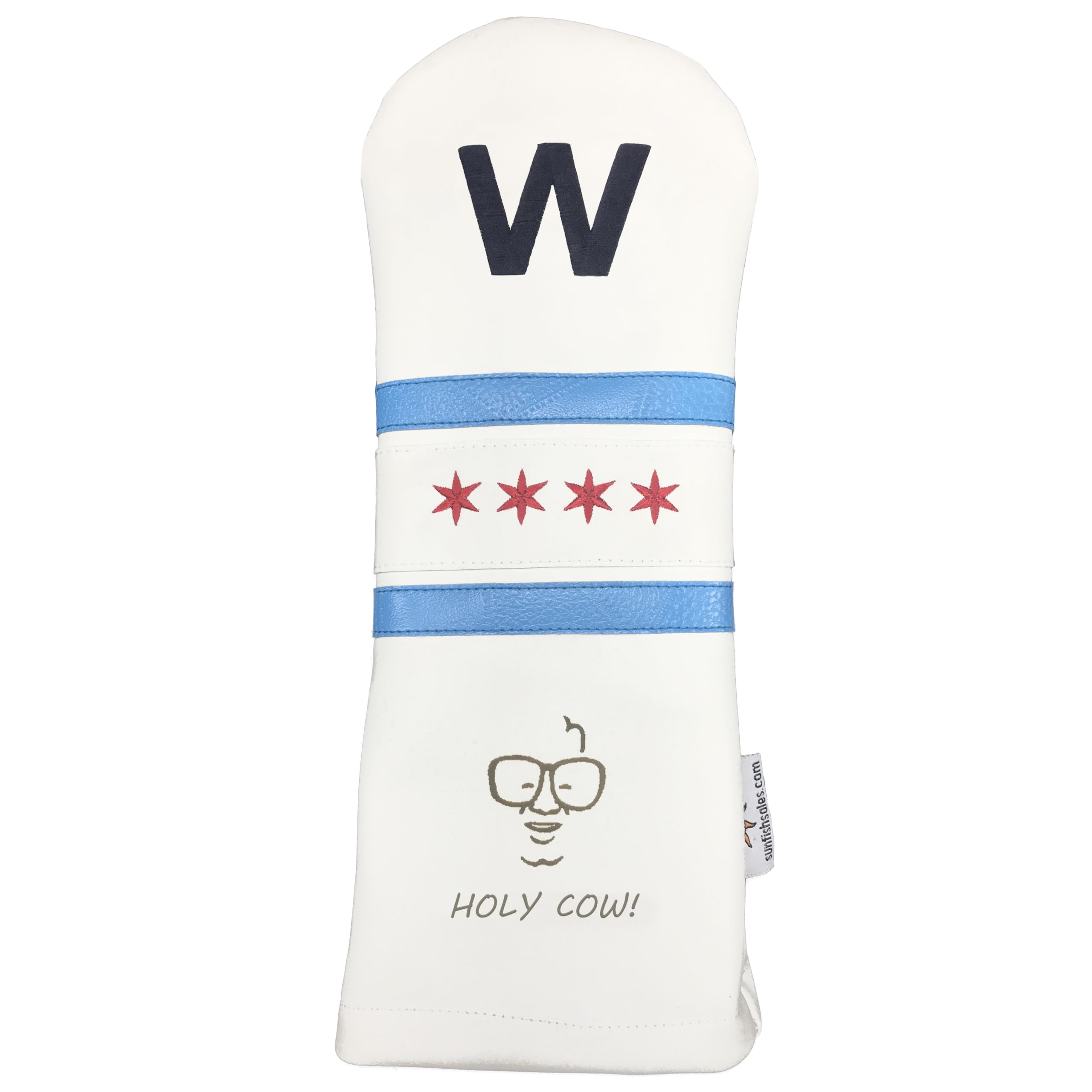 Leather Driver Golf Headcover Fly The W