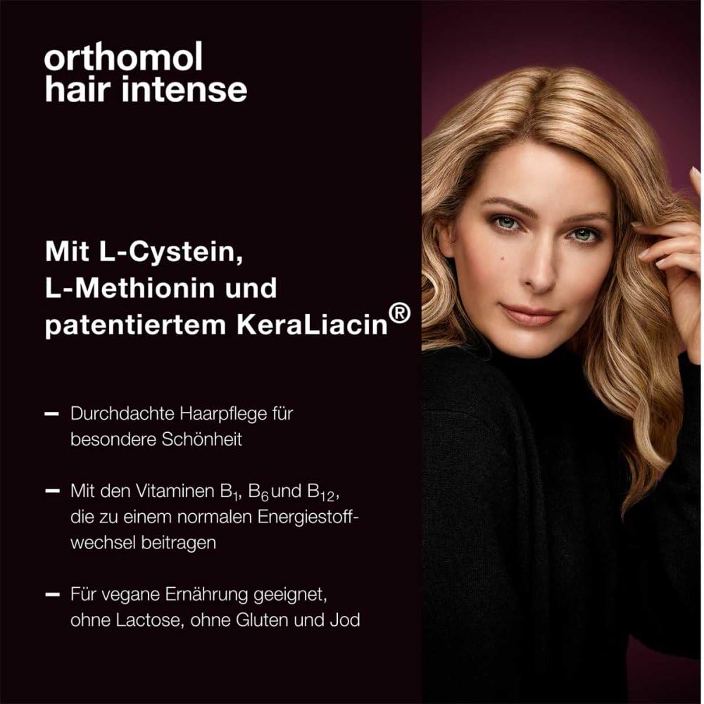 Orthomol Hair Intense 180 kapsułek wraz z kremem do rąk firmy vitenda - Siła wewnętrzna dla pięknych włosów