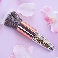 Vista 2 de Cepillo removedor de polvo para arte de uñas, mango de diamantes de imitación, cepillo limpiador de polvo, herramienta profesional de arte de uñas
