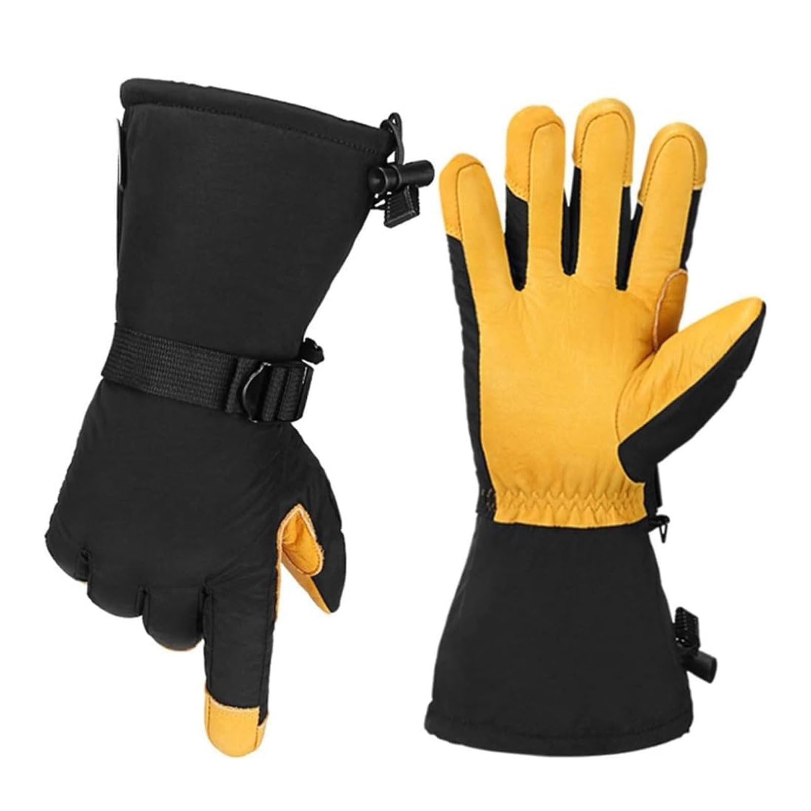 Winterhandschuhe, Winter-Skihandschuhe, Thermo-Handschuh für kaltes Wetter, Schneemobil, Skifahren, Sport, Motorrad, Reiten, winddicht, wasserdicht, warm, für Herren und Damen, kaltes Wetter