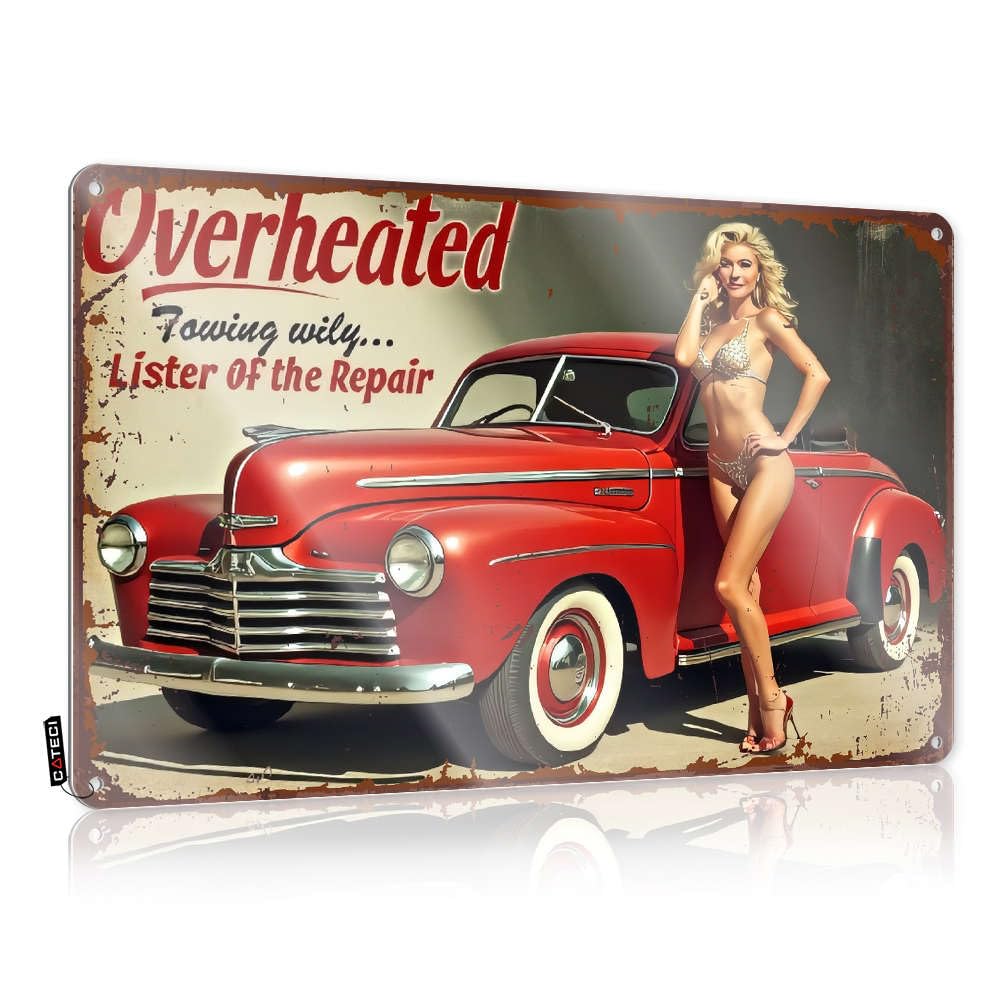Plaque Gift For Lawyer Handcrafted Overheated: Towing Wily. Lister Of The Repair For Mancave - Decaor Customizable(30X40CM)