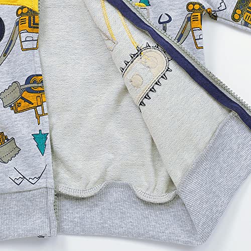 image for Akyzic Toddler Jacket Truck Sweatshirt Hooded Baby Boys Winter Coat Th