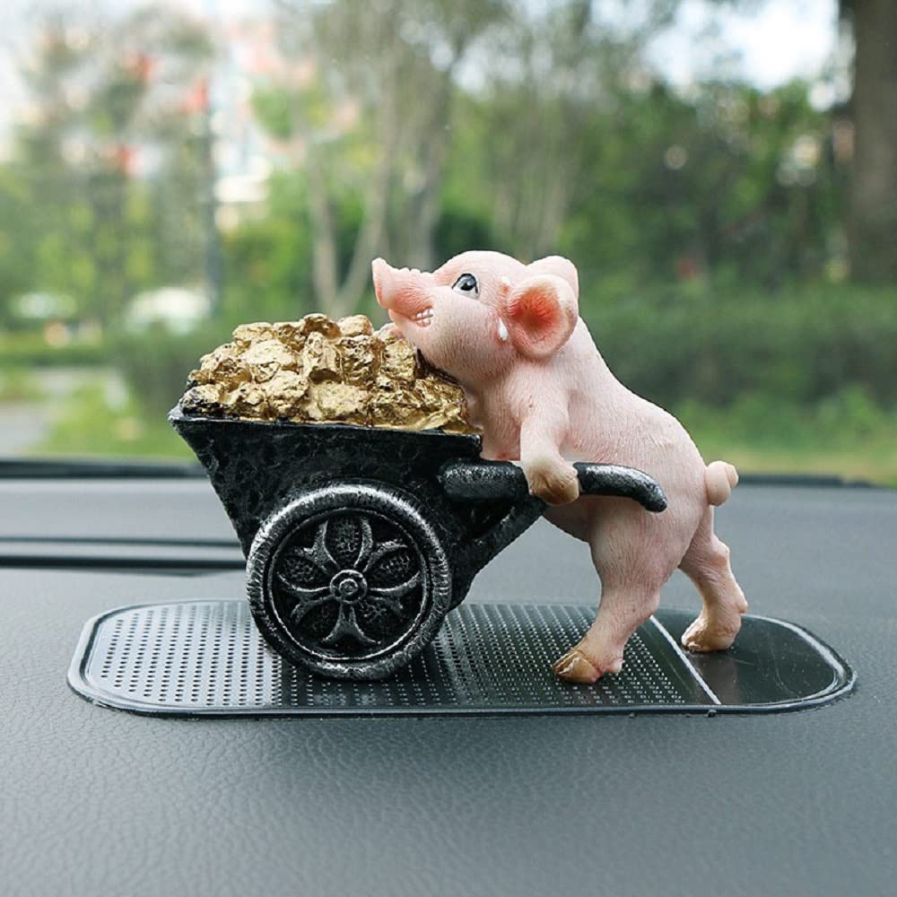 Amazon.co.jp: 【神話広場】 金塊 運ぶ 豚 ブタ 風水 オブジェ 受験