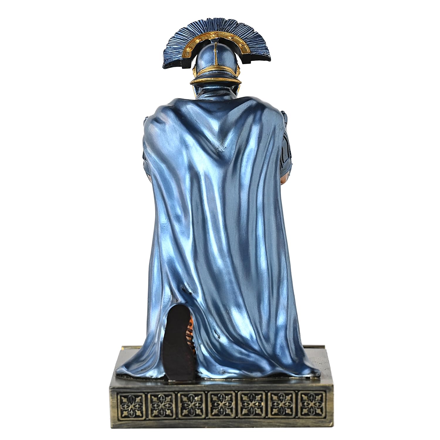 Centurion Cloak Warrior Knight, uchwyt na długopisy, stojak na telefon komórkowy, organizer na biurko i akcesoria jako prezent do biura i domu (niebieski)