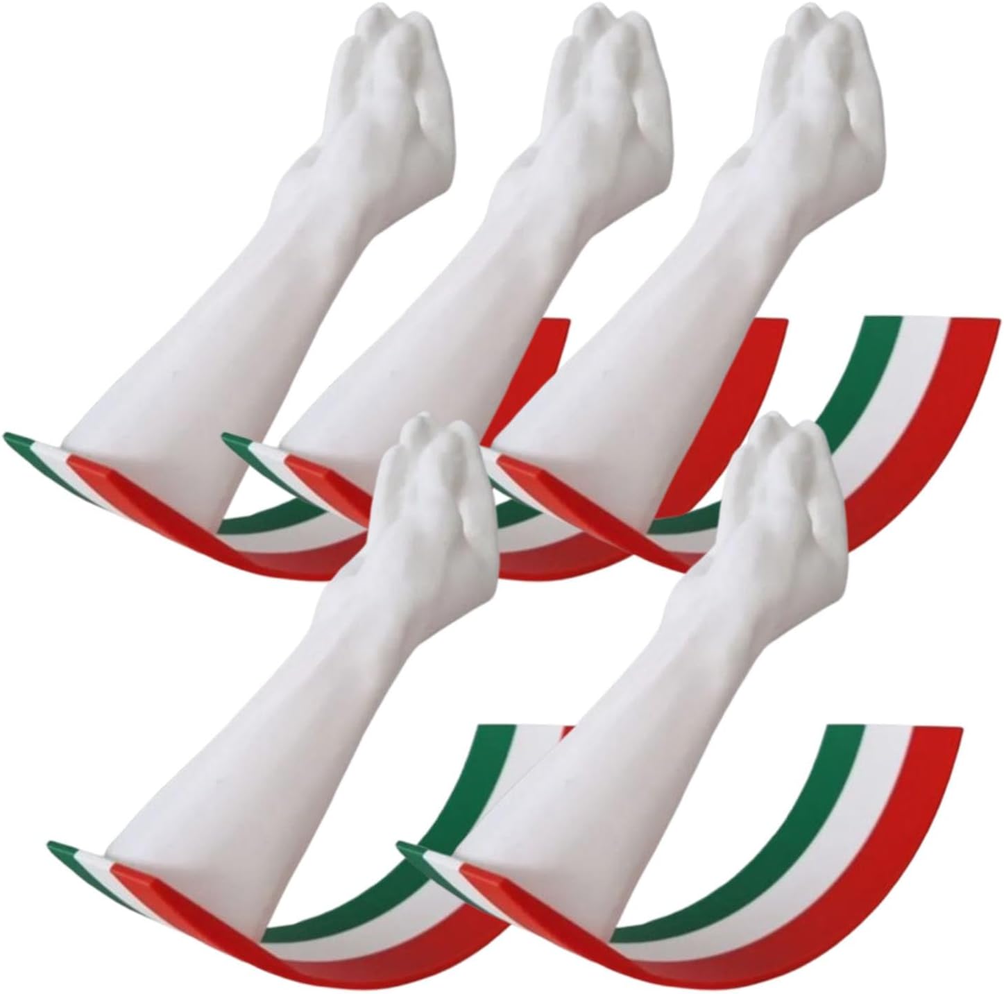 3D Printed Swinging Italian Hand Gesture, Handmade Rocking Gestures Desk Toy, Hand Made Fun Office Decor Sign, for Table Shelf Office Desktop Decoration, Gift Idea Design(5pcs)
