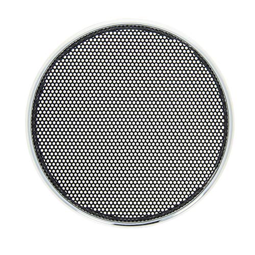 2Pcs 3.5" Speaker Grill Cover, Metal Frame with Metal Mesh, Silver