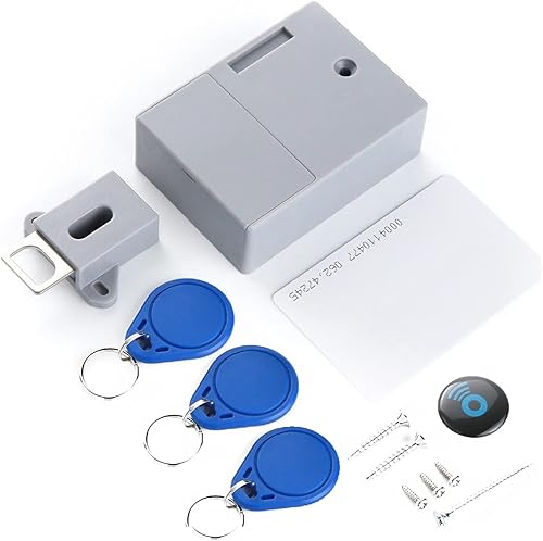 Sensor de tarjeta IC con batería, cerradura digital para gabinete, cerradura de cajón, cerradura inteligente para gabinete, sin llave, cerradura de