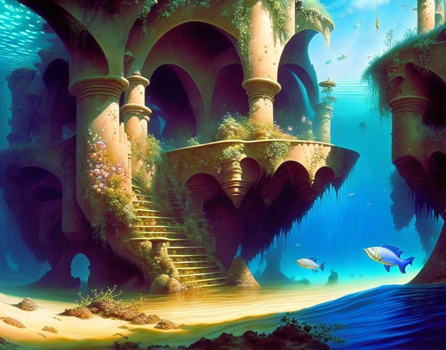 Affiches sur toile eau claire pour agrandir une pièce 58x90cm