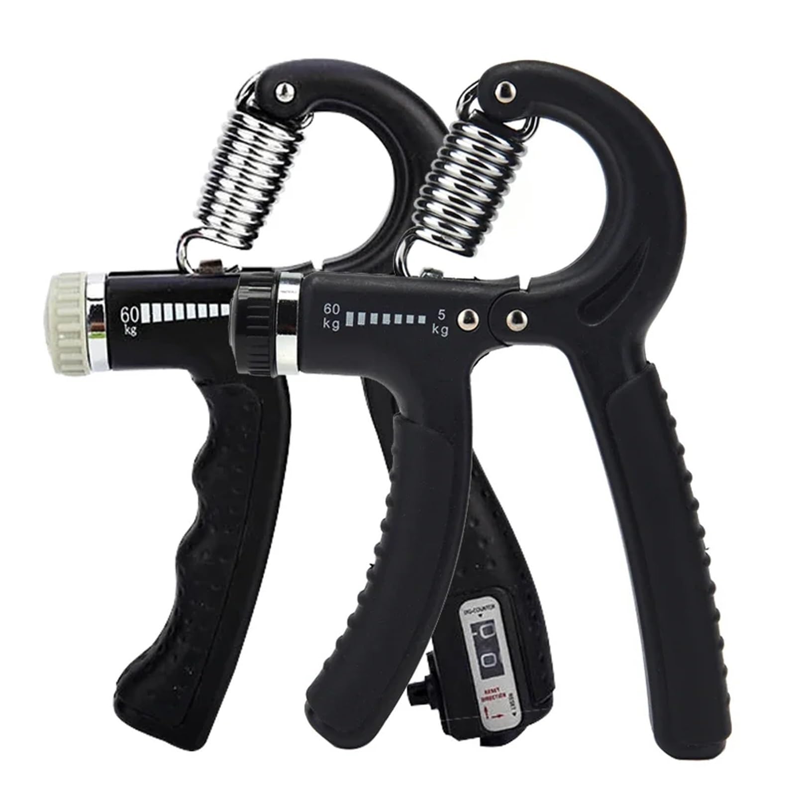 5-60Kg Adjustable Heavy Gripper Fitness Hand Exerciser Grip Wrist Training Increase Strength Spring Finger Pinch Carpal Expander(Blue)