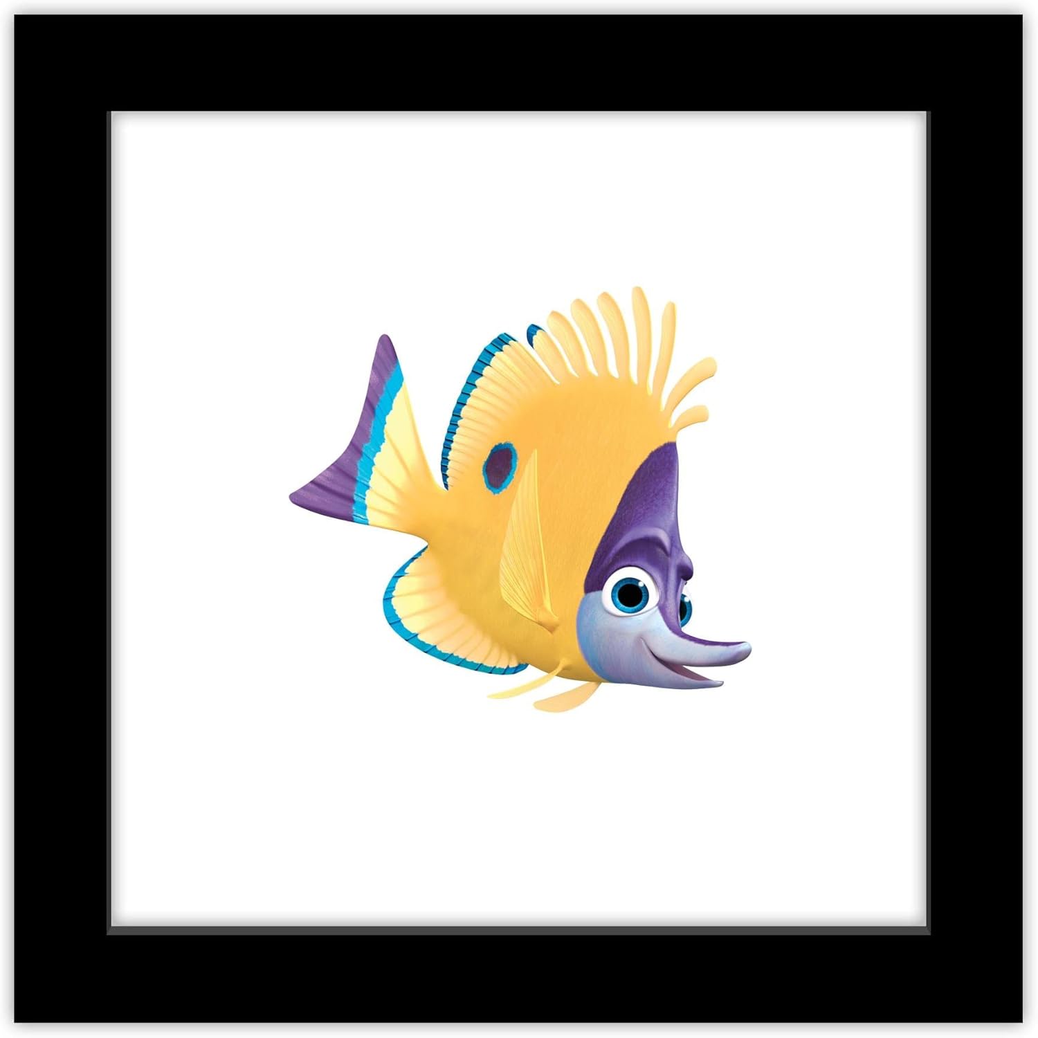 Trends International Gallery Pops Disney Pixar Finding Nemo - Tad Wall Art Wall Poster, 12" x 12", Black Framed Version