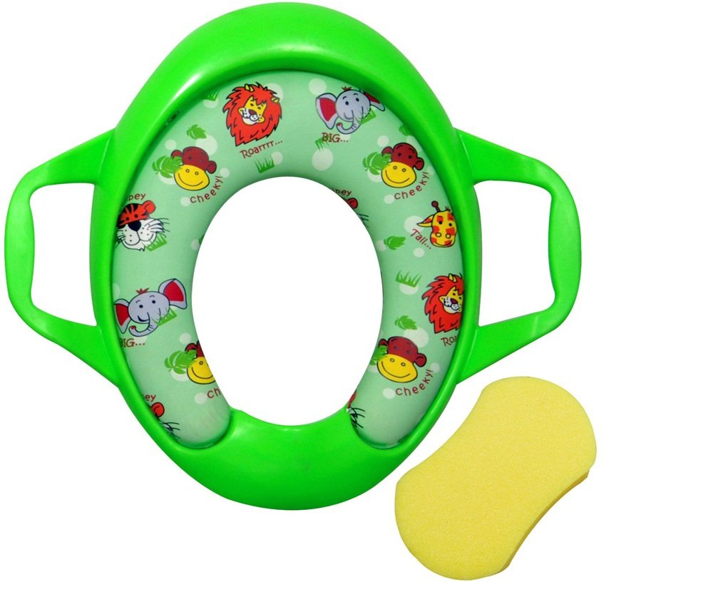 Buy Sunbaby Soft Cushion Potty Seat with Handle and Sponge/Foam Madagascar (Green) Online at
