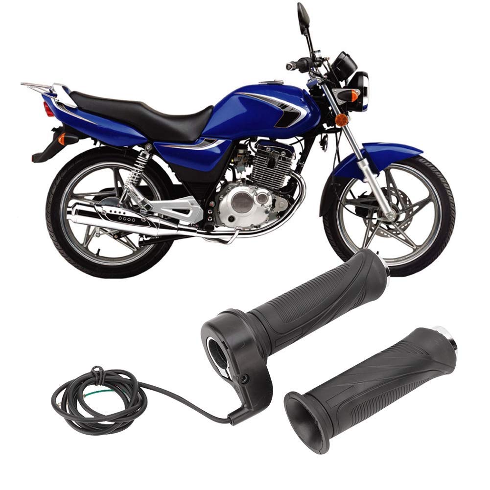 EVGATSAUTO 1 para linki z uchwytem przepustnicy, uniwersalny uchwyt motylkowy Ebike do skutera elektrycznego motocykla kontrola prędkości MTB czarny