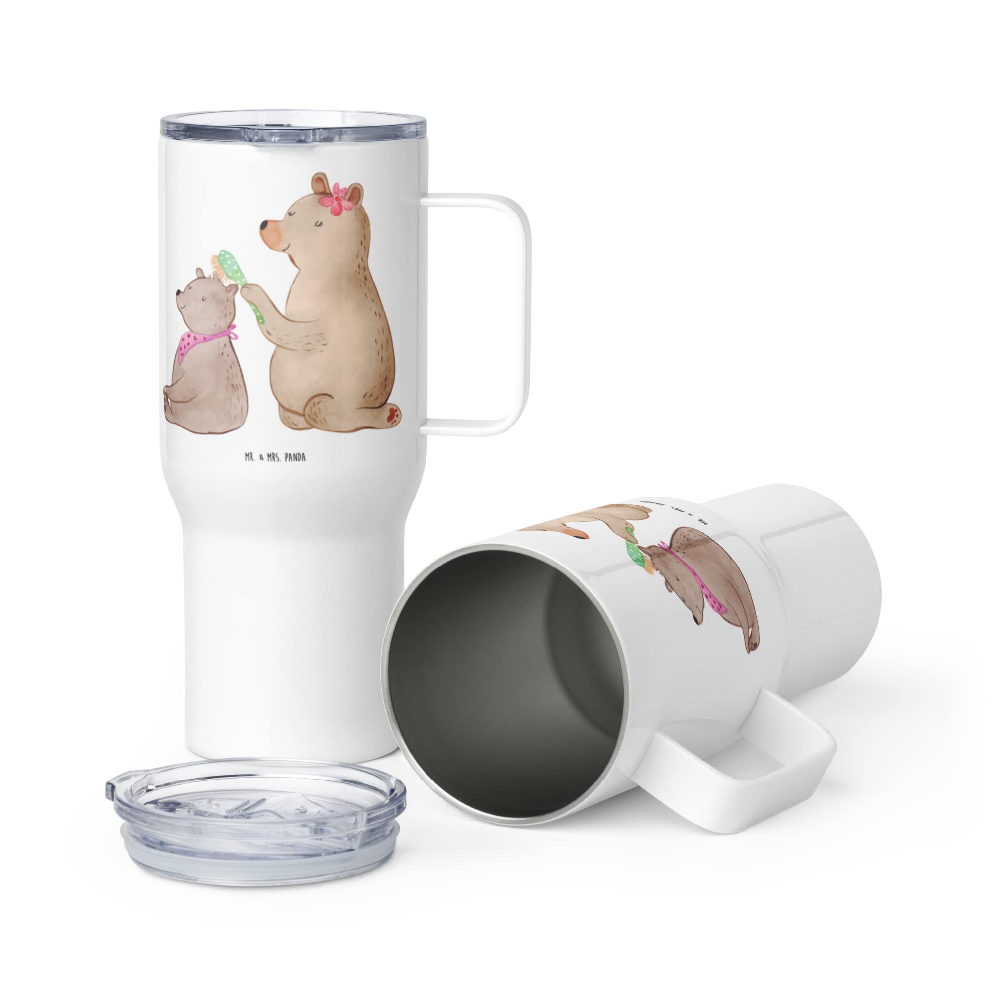 Mr. & Mrs. Panda Kaffee-to-go-Becher Bär Kind - Geschenk, Muttertag, Mehrwegbecher, Danke Mama, Großer Thermobecher, thermosbecher, Kaffee-Thermobecher, Tochter, Familie, Bären