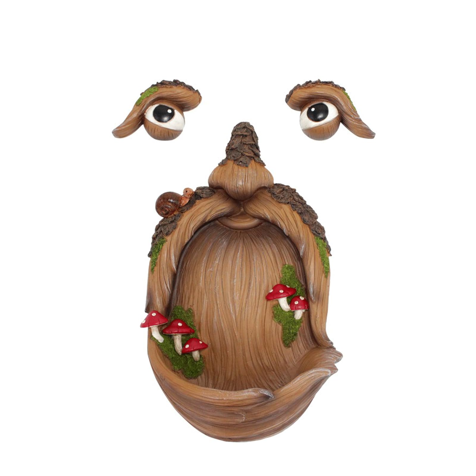 Mangeoire à oiseaux tête d'arbre : décoration de jardin et cadeau extérieur