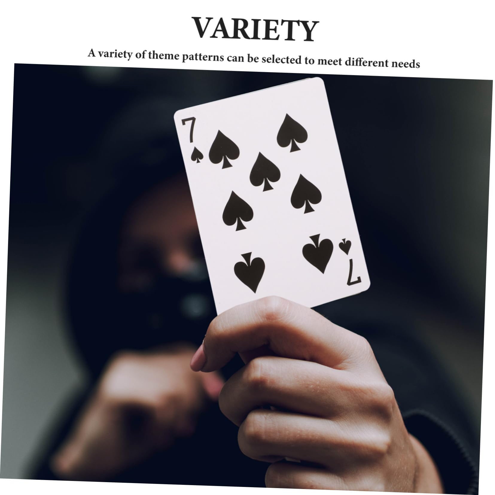 Abaodam 5ensembles Jeu De Cartes à Jouer Papier Thermique De Cartes Blanches Parfait pour Divertissement Familial Et Soirées Entre
