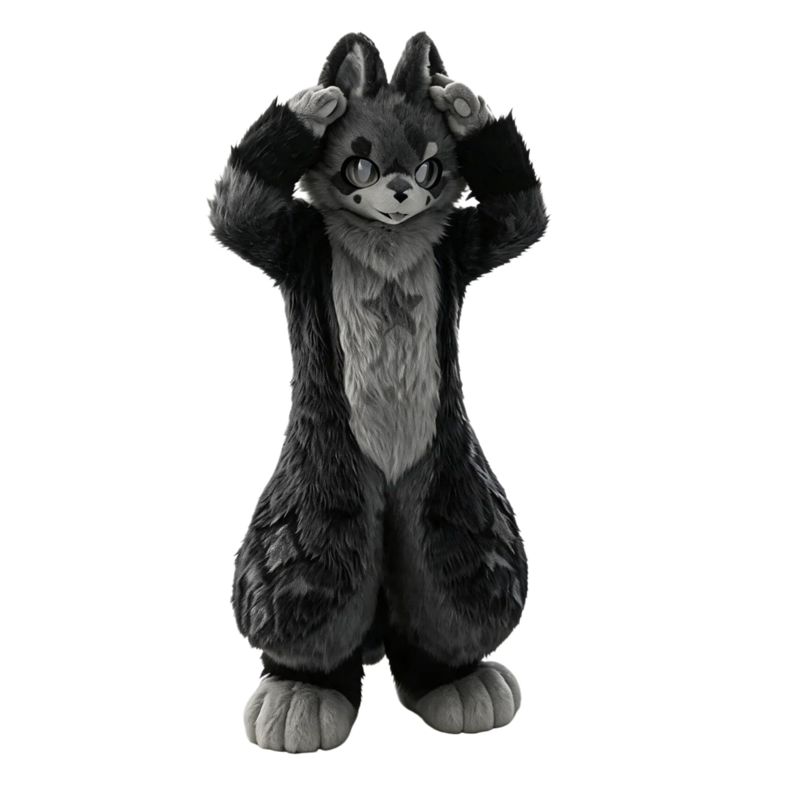 Furry Fursuit pełny kostium maskotki realistyczny strój cosplay | Dostępny w wielu kolorach z możliwością dostosowania rozmiarów. Idealny na imprezy, karnawały, pokazy cosplay i spotkania fur