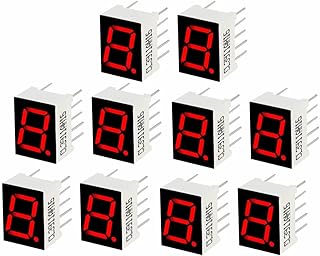 Tool parts Common Cathode 10 Pin 0.51 x 0.39 x 0.28 Inch Red LED Display Digital Tube 10pcs