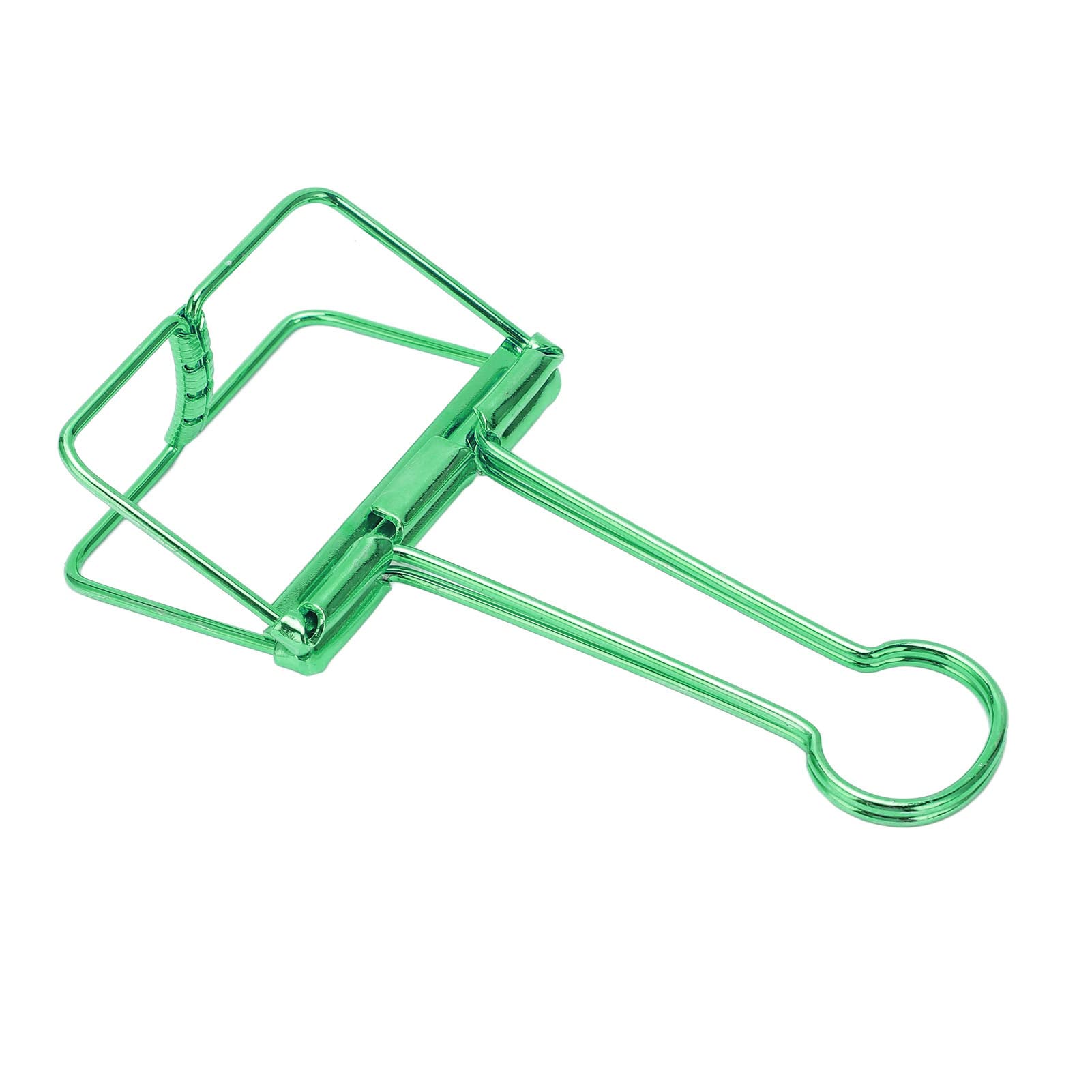 Metalowe mini klipsy Zaciski do papieru Duża siła zaciskania do organizacji dokumentów biurowych (Zielony)