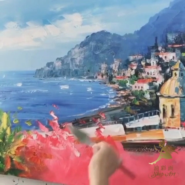 手書き油絵 ウォールアート 絵画 インテリア 油彩画 楽天市場】手書きの油彩画 絵画 壁掛け油絵 絵 フラワーアート【送料