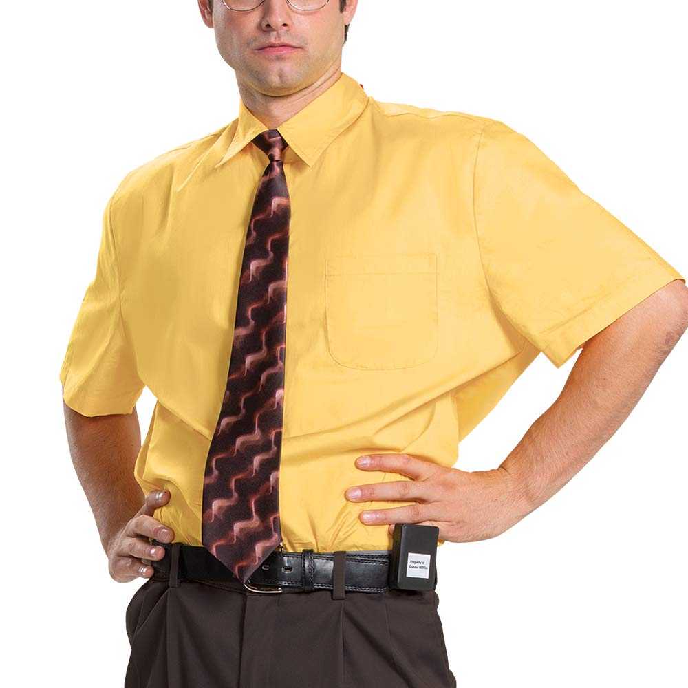 Disguise Dwight Schrute Kostüm für Herren, offizielles Büro-Kostüm, Zubehör für Erwachsene