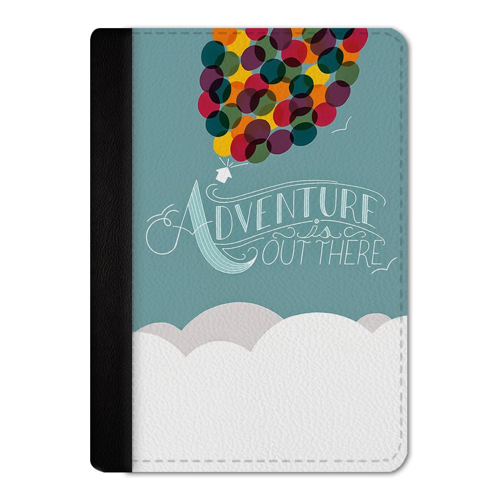 Printed Passport Cover for Men & Women | Vegan Leather Travel Passport Holder | 2 Card Slots & Boarding Pass Pocket | Slim Travel Wallet Case | Adventure Out There Passport Cover-image-17