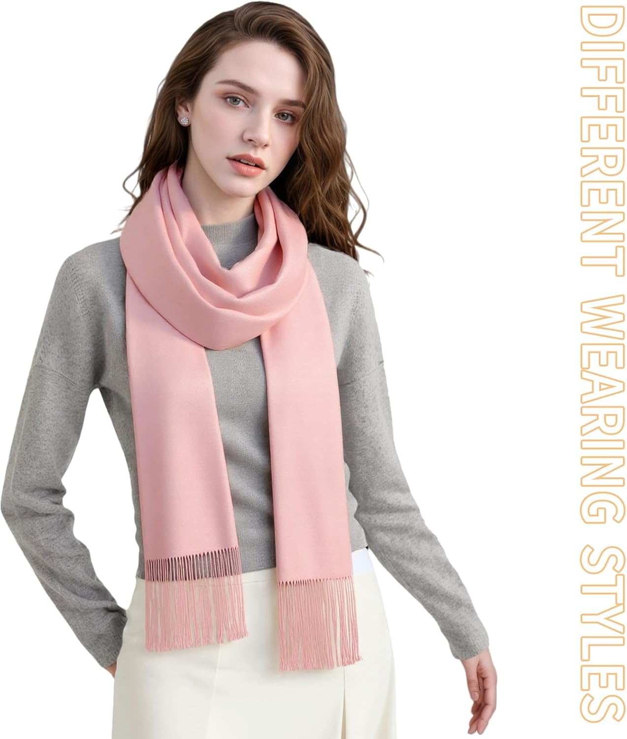 Pashmina Shawls Wraps for Evening Dress Women's Warm Scarf Bridesmaid Wedding Bridal Gifts Large Winter Scarves - Image 5