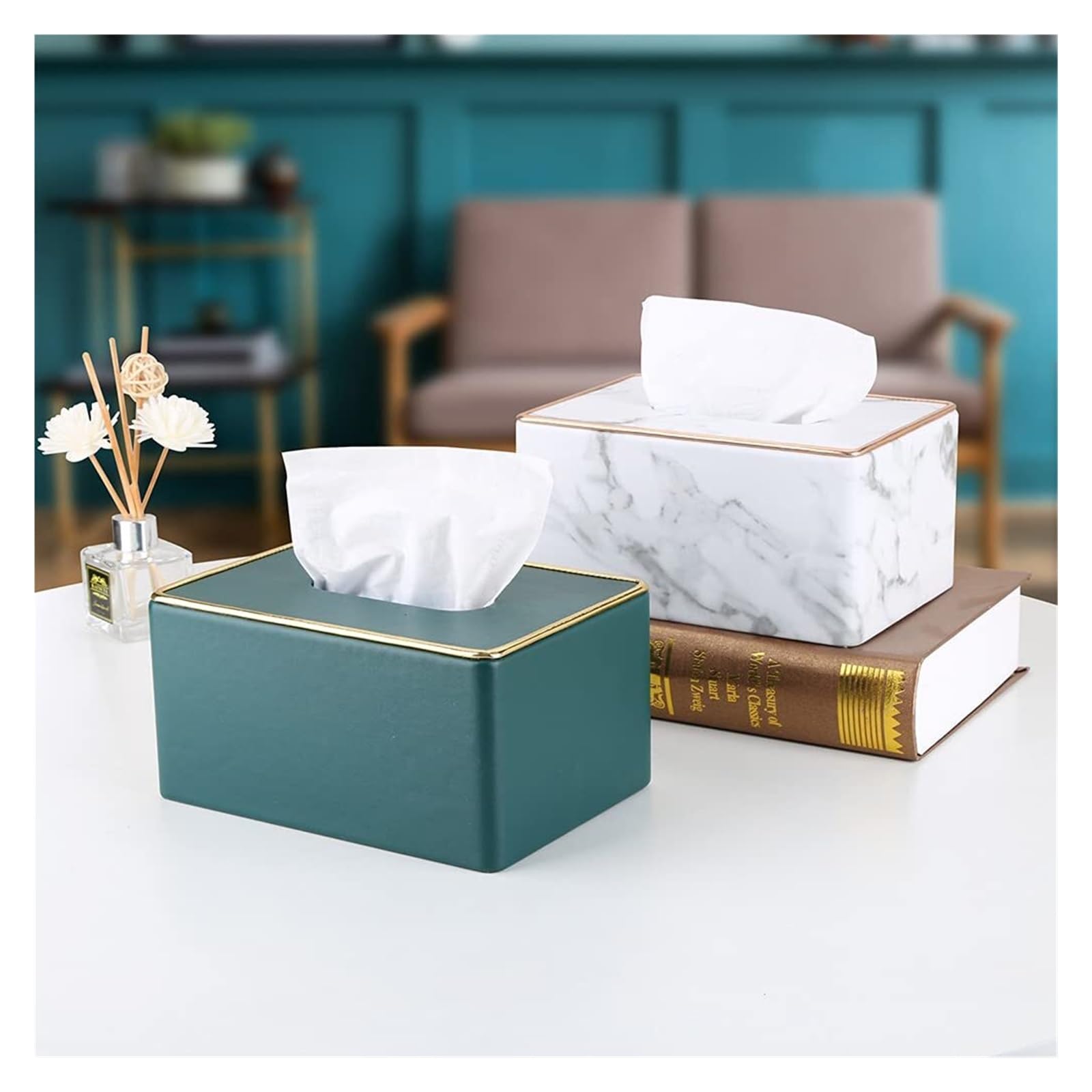 Tissue Vessel pudełko na chusteczki higieniczne, prostokątny uchwyt na serwetki, papier pompowany do dozownika etui, must-have do pokoju gościnnego