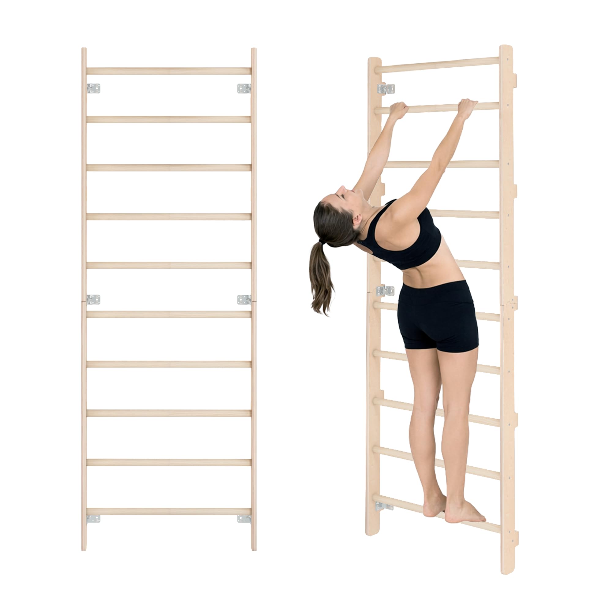 MAMOI Wall Mounted Gym Ladder for Adults, Sturdy Training Ladder for Home Training, Strength and Stretching Exercises, Equipment for Full Body Workout, Home Fitness Equipment