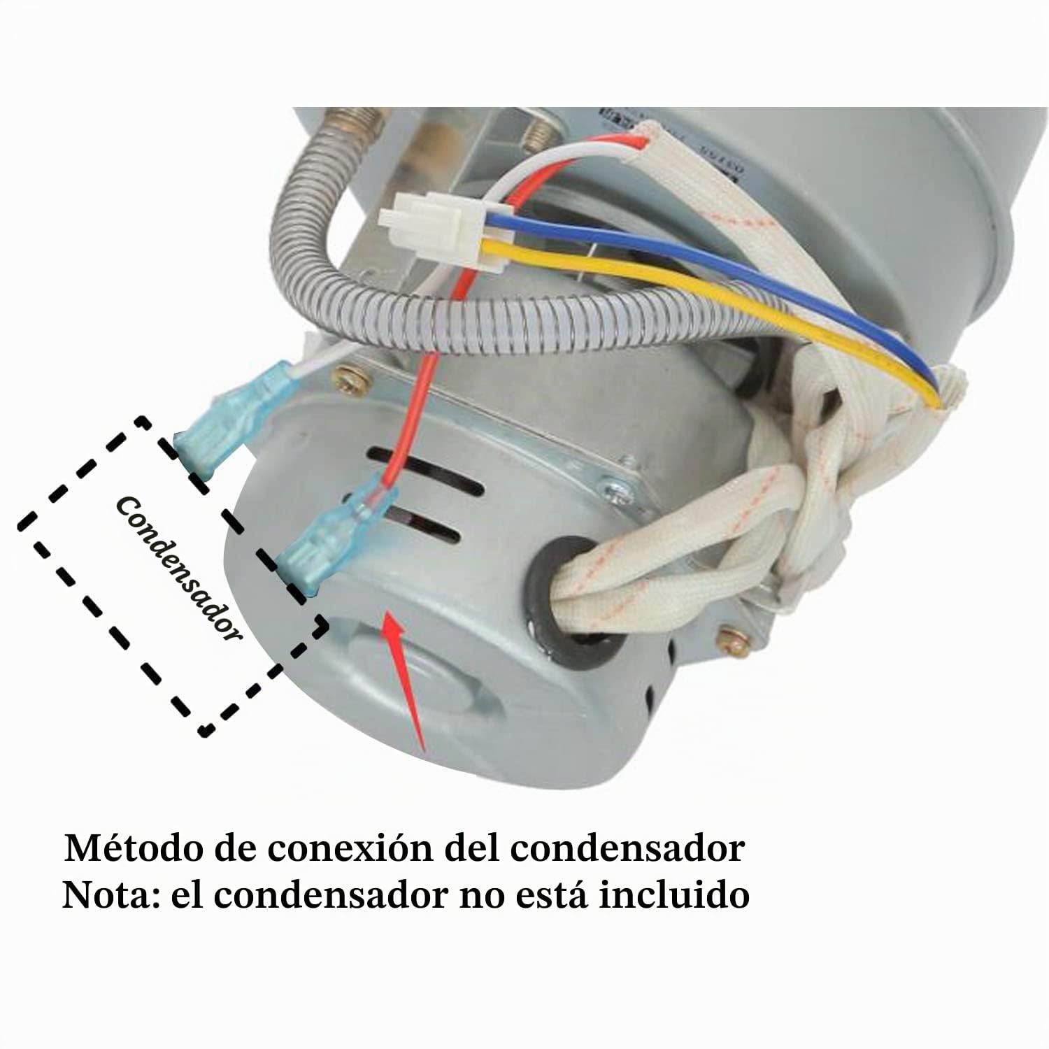 Ventilador centrifugo industrial 230v con tubo antiretorno aire motor radial extractor caldera estufa pellets conducto aire (Izquierda OD60mm 2 Velocidades)