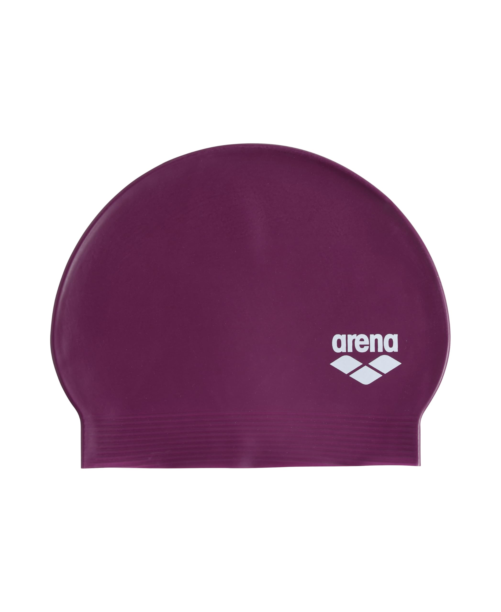 Arena Unisex Soft Latex II Swim Cap for Women and Men Fitness Swimmers Intensive Training Durable Soft Elastic Bathing Flat Cap, Dark Raspberry