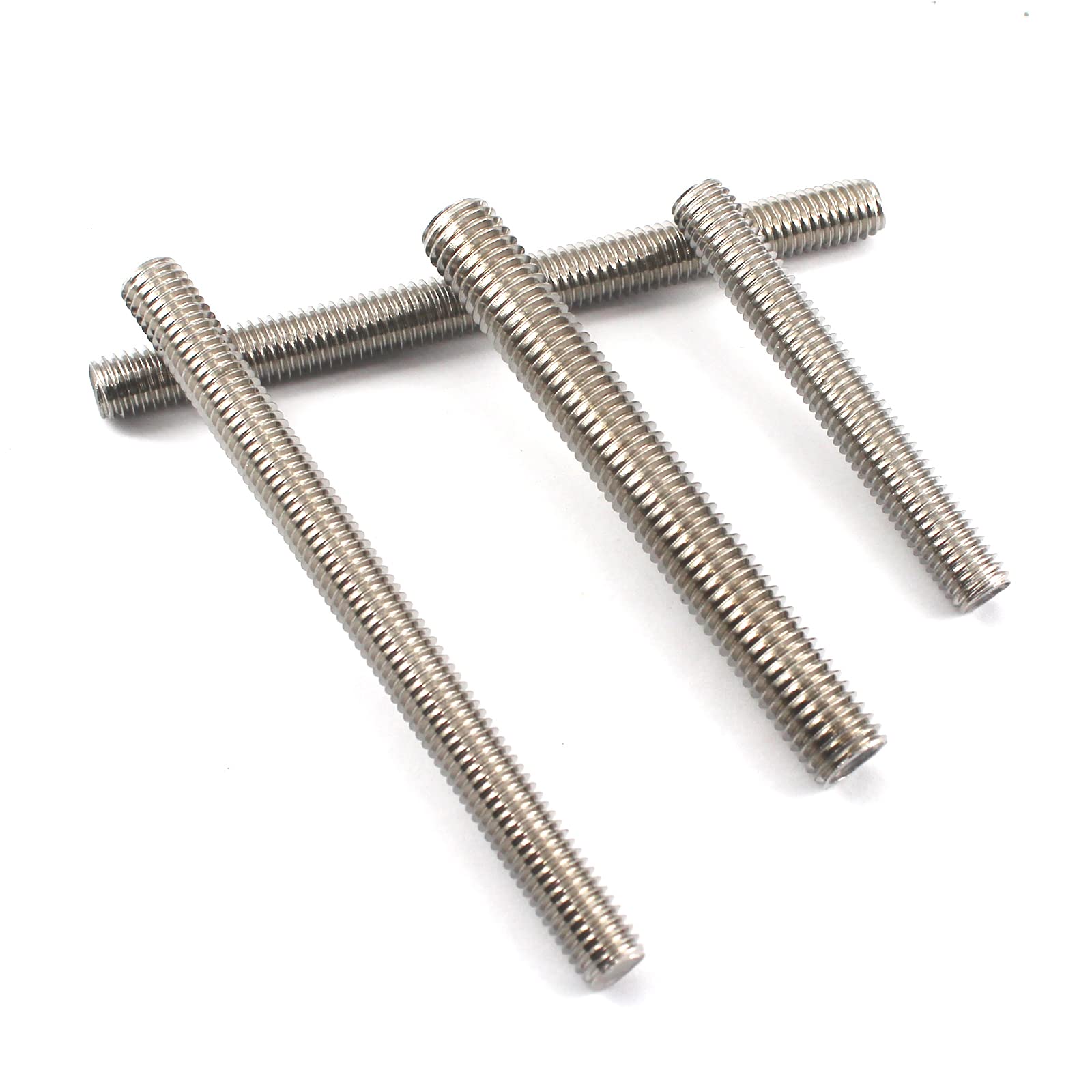4 tiges de vis M12 x 150 en acier inoxydable entièrement filetées