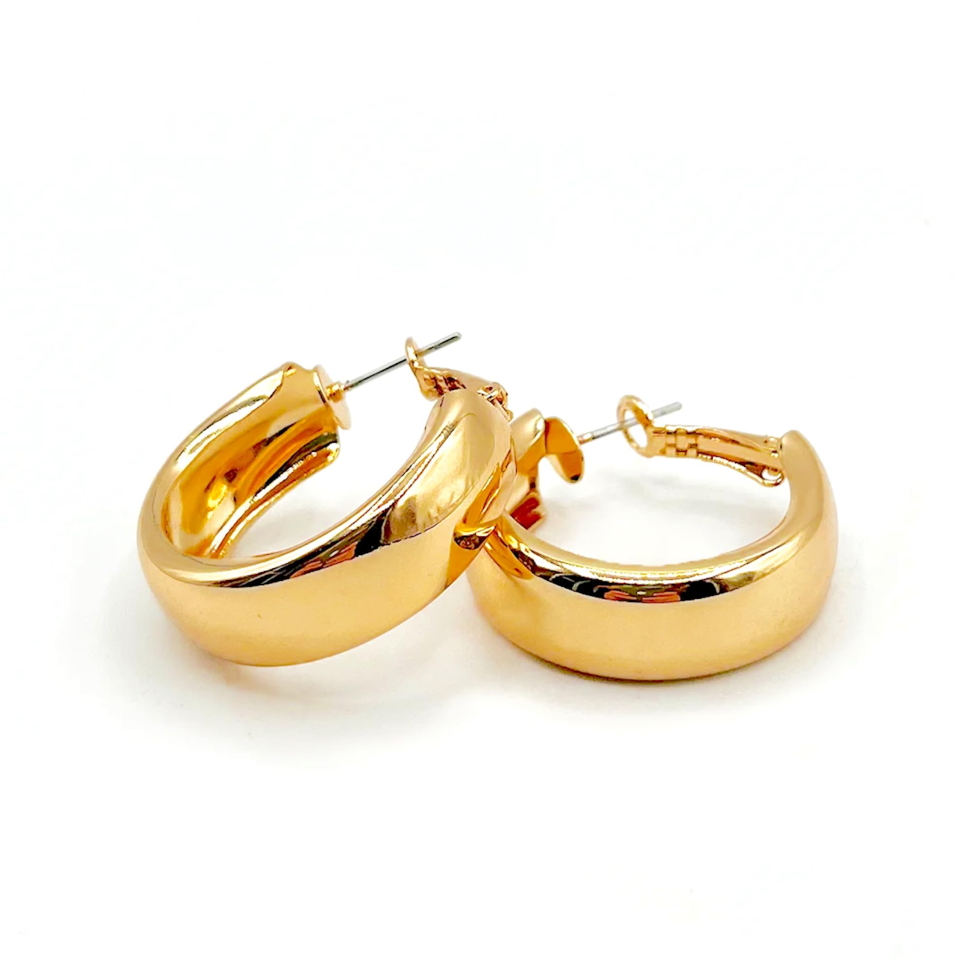 Salve ‘Bewitch’ Mid-Sized Flat Tube Hoop Earrings | Fashion Jewellery Minimal Chic Chunky Hoops | Gifts for Women and Girls (B0BVZZW795) Amazon Price History, Amazon Price Tracker