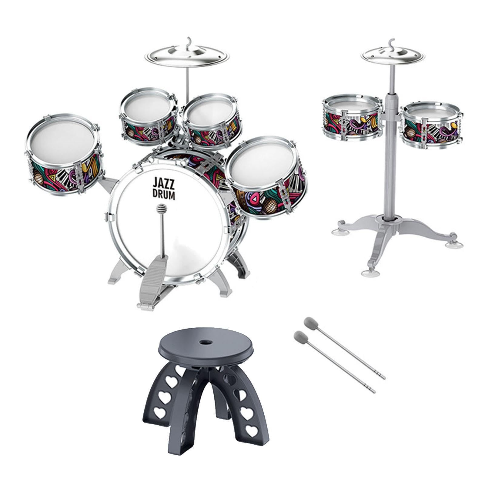Giocattolo musicale educativo per bambini, batteria che ispira i giovani musicisti alla passione per la musica a percussione, batteria jazz per