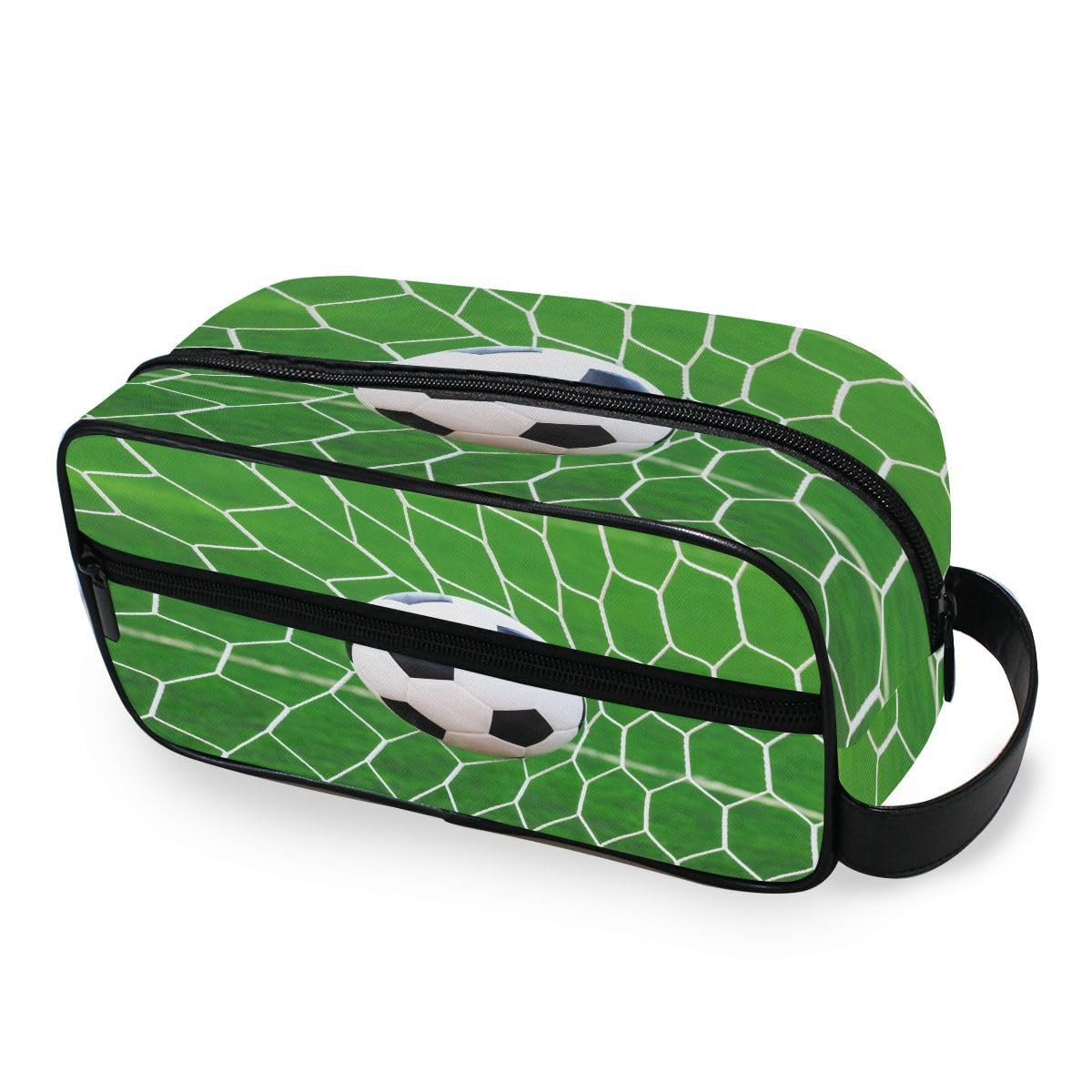HMZXZ Neceser portátil para deportes, balón de fútbol, viajes, neceser multifunción para cosméticos, bolsa de almacenamiento para mujeres, hombres, niños y niñas, multicolor